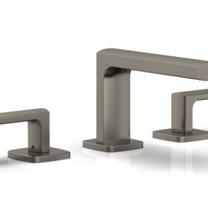 Phylrich RADI Widespread Faucet – Lever Handles Low Spout 181-05 – Pewter