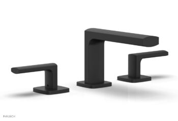 Phylrich RADI Widespread Faucet - Lever Handles Low Spout 181-05 - Matte Black
