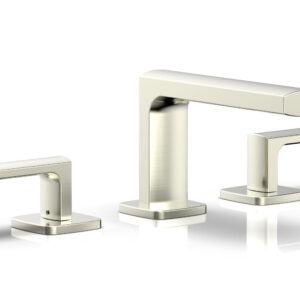Phylrich RADI Widespread Faucet – Lever Handles Low Spout 181-05 – Satin Nickel