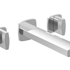 Phylrich RADI Wall Lavatory Set – Blade Handles 181-11 – Polished Chrome