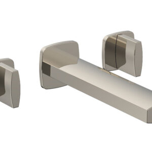 Phylrich RADI Wall Lavatory Set – Blade Handles 181-11 – Polished Nickel