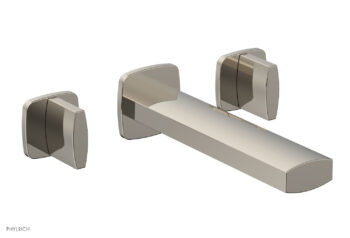 Phylrich RADI Wall Lavatory Set - Blade Handles 181-11 - Polished Nickel