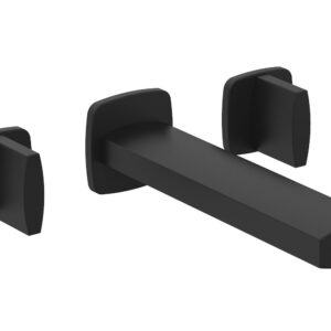 Phylrich RADI Wall Lavatory Set – Blade Handles 181-11 – Matte Black