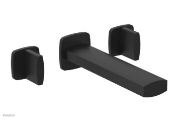 Phylrich RADI Wall Lavatory Set - Blade Handles 181-11 - Matte Black