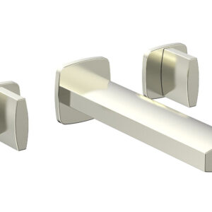 Phylrich RADI Wall Lavatory Set – Blade Handles 181-11 – Satin Nickel