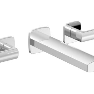 Phylrich RADI Wall Lavatory Set – Lever Handles 181-12 – Polished Chrome