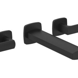 Phylrich RADI Wall Lavatory Set – Lever Handles 181-12 – Matte Black