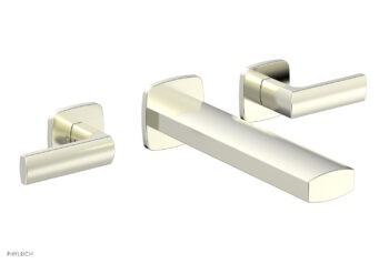 Phylrich RADI Wall Lavatory Set - Lever Handles 181-12 - Satin Nickel
