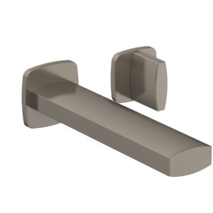 Phylrich RADI Single Handle Wall Lavatory Set – Blade Handles 181-15 – Pewter