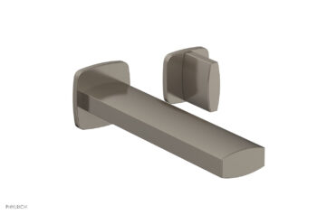 Phylrich RADI Single Handle Wall Lavatory Set - Blade Handles 181-15 - Pewter