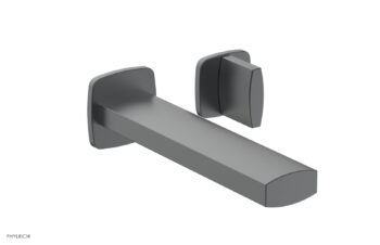 Phylrich RADI Single Handle Wall Lavatory Set - Blade Handles 181-15 - Gun Metal
