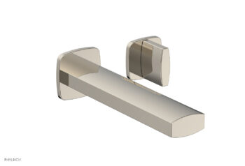 Phylrich RADI Single Handle Wall Lavatory Set - Blade Handles 181-15 - Polished Nickel