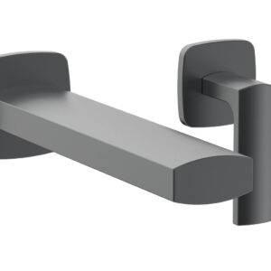 Phylrich RADI Single Handle Wall Lavatory Set – Lever Handles 181-16 – Gun Metal