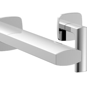 Phylrich RADI Single Handle Wall Lavatory Set – Lever Handles 181-16 – Polished Chrome
