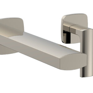 Phylrich RADI Single Handle Wall Lavatory Set – Lever Handles 181-16 – Polished Nickel