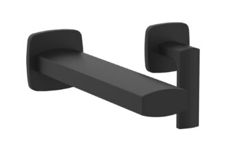 Phylrich RADI Single Handle Wall Lavatory Set - Lever Handles 181-16 - Matte Black