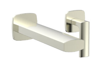 Phylrich RADI Single Handle Wall Lavatory Set - Lever Handles 181-16 - Satin Nickel