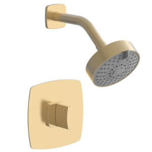 Phylrich RADI Pressure Balance Shower Set – Blade Handle 181-21 – Satin Brass