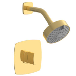 Phylrich RADI Pressure Balance Shower Set – Blade Handle 181-21 – Polished Gold