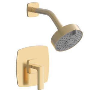 Phylrich RADI Pressure Balance Shower Set – Lever Handle 181-22 – Satin Brass