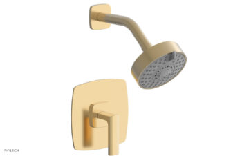 Phylrich RADI Pressure Balance Shower Set - Lever Handle 181-22 - Satin Brass