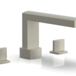 Phylrich RADI Deck Tub Set - Blade Handles 181-40 - Burnished Nickel