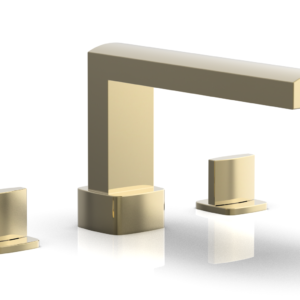 Phylrich RADI Deck Tub Set – Blade Handles 181-40 – Polished Brass Uncoated