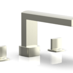 Phylrich RADI Deck Tub Set - Blade Handles 181-40 - Satin Nickel