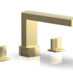 Phylrich RADI Deck Tub Set - Blade Handles 181-40 - Polished Brass