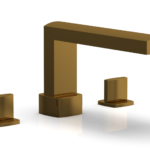 Phylrich RADI Deck Tub Set - Blade Handles 181-40 - French Brass