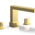 Phylrich RADI Deck Tub Set - Blade Handles 181-40 - Polished Gold