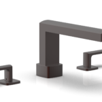 Phylrich RADI Deck Tub Set - Lever Handles 181-41 - Weathered Copper