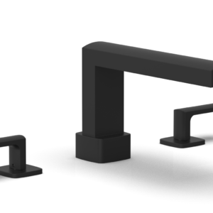 Phylrich RADI Deck Tub Set – Lever Handles 181-41 – Matte Black