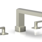 Phylrich RADI Deck Tub Set - Lever Handles 181-41 - Satin Nickel