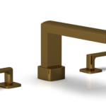 Phylrich RADI Deck Tub Set - Lever Handles 181-41 - French Brass