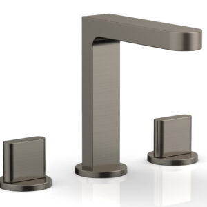 Phylrich ROND Widespread Faucet – Blade Handles High Spout 183-01 – Pewter