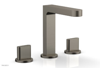 Phylrich ROND Widespread Faucet - Blade Handles High Spout 183-01 - Pewter
