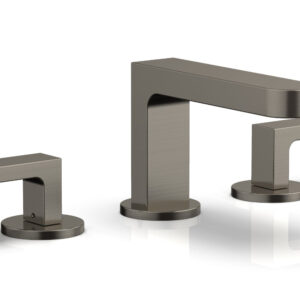 Phylrich ROND Widespread Faucet – Lever Handles Low Spout 183-05 – Pewter