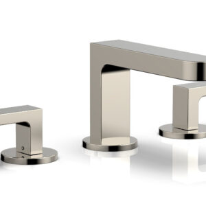 Phylrich ROND Widespread Faucet – Lever Handles Low Spout 183-05 – Polished Nickel