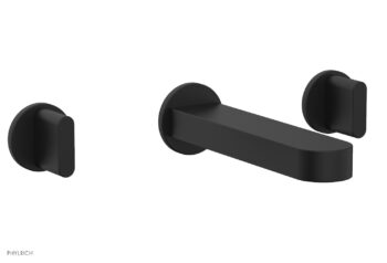 Phylrich ROND Wall Lavatory Set - Blade Handles 183-11 - Matte Black