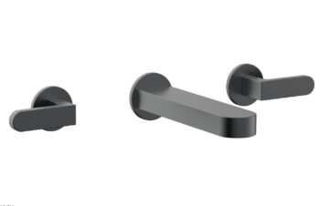 Phylrich ROND Wall Lavatory Set - Lever Handles 183-12 - Gun Metal