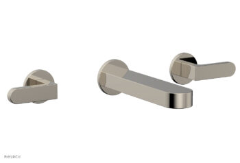 Phylrich ROND Wall Lavatory Set - Lever Handles 183-12 - Polished Nickel