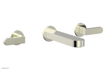 Phylrich ROND Wall Lavatory Set - Lever Handles 183-12 - Satin Nickel