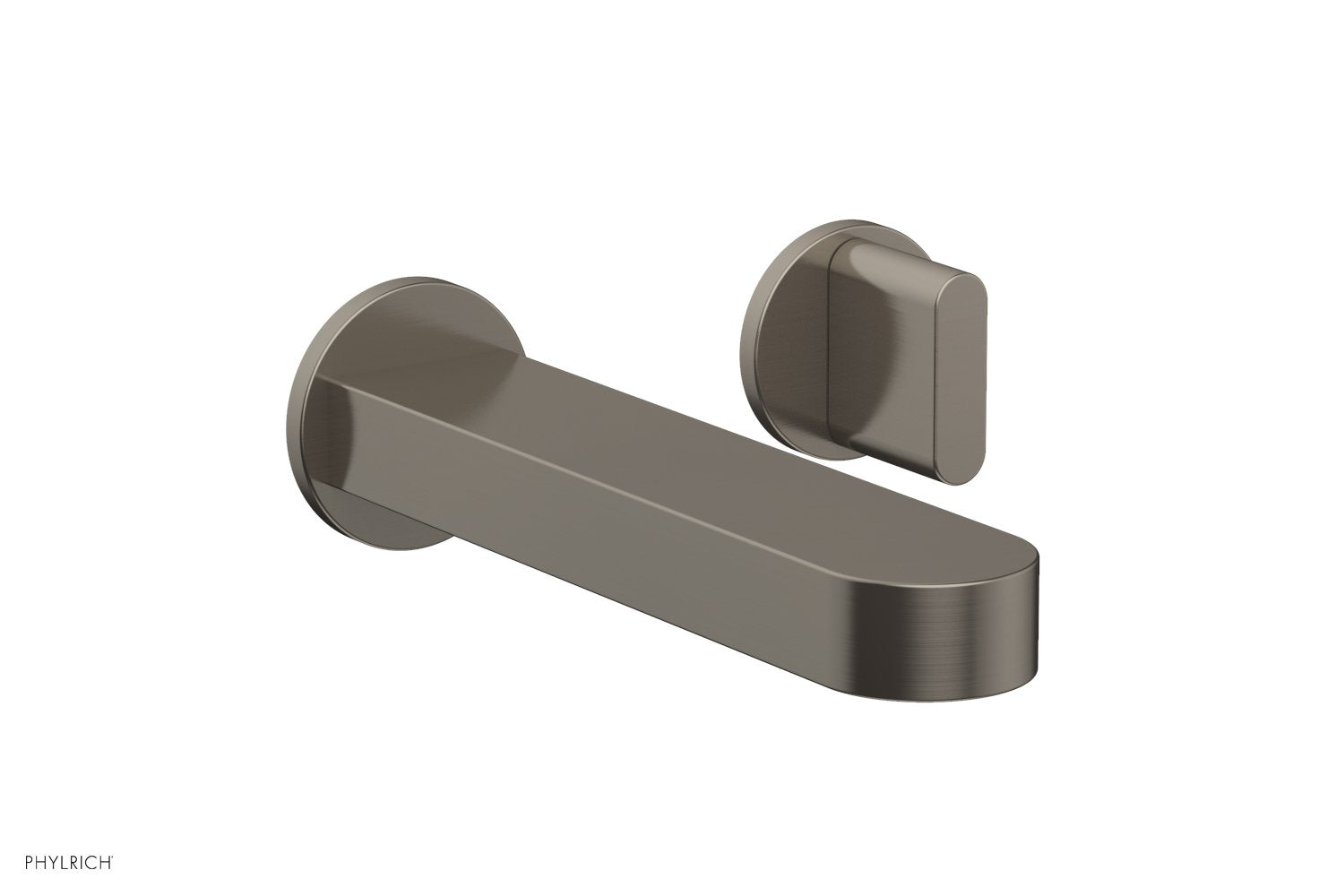 Phylrich ROND Single Handle Wall Lavatory Set - Blade Handles 183-15 - Pewter
