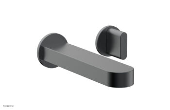 Phylrich ROND Single Handle Wall Lavatory Set - Blade Handles 183-15 - Gun Metal
