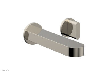 Phylrich ROND Single Handle Wall Lavatory Set - Blade Handles 183-15 - Polished Nickel