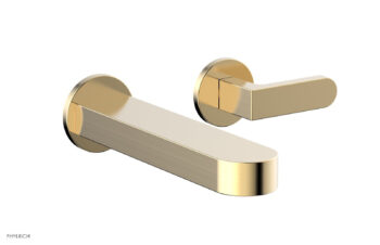 Phylrich ROND Single Handle Wall Lavatory Set - Lever Handles 183-16 - Satin Brass