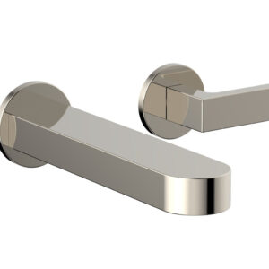 Phylrich ROND Single Handle Wall Lavatory Set – Lever Handles 183-16 – Polished Nickel