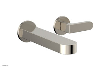 Phylrich ROND Single Handle Wall Lavatory Set - Lever Handles 183-16 - Polished Nickel