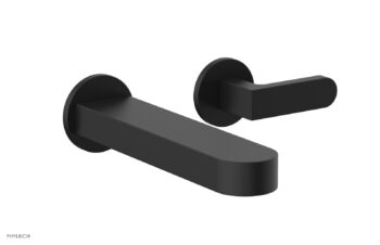 Phylrich ROND Single Handle Wall Lavatory Set - Lever Handles 183-16 - Matte Black